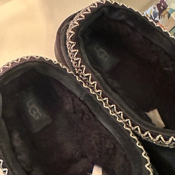 UGG shoes mens 12 Ugg tasmin tas slippers scuffs black size 12 slip on - Picture 7 of 13